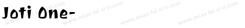 Joti One字体转换